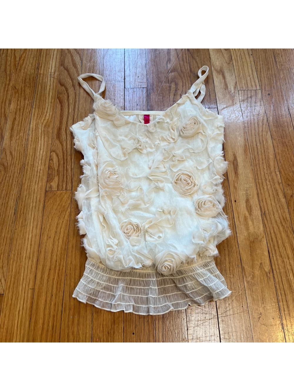 Vintage Y2K floral going out top
